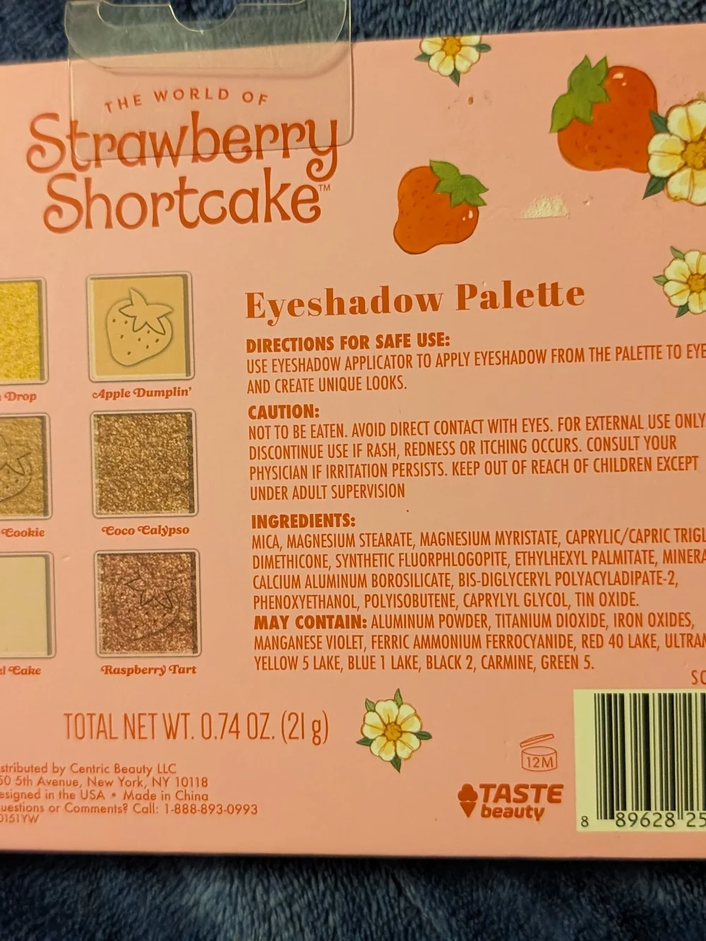 Strawberry Shortcake Eyeshadow Palette - Pink Shades